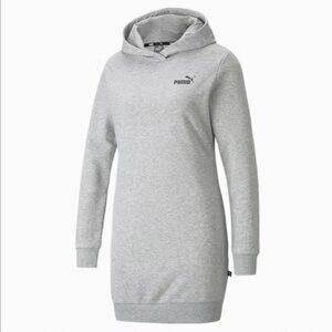 NWT PUMA Essentials Hooded Women's Dress (Gray)